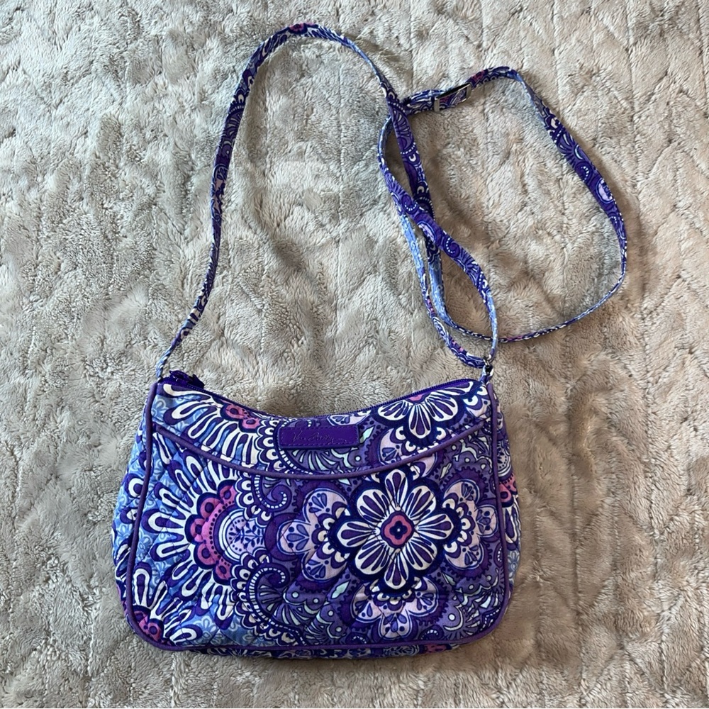 Vera Bradley Purple Floral Crossbody Bag